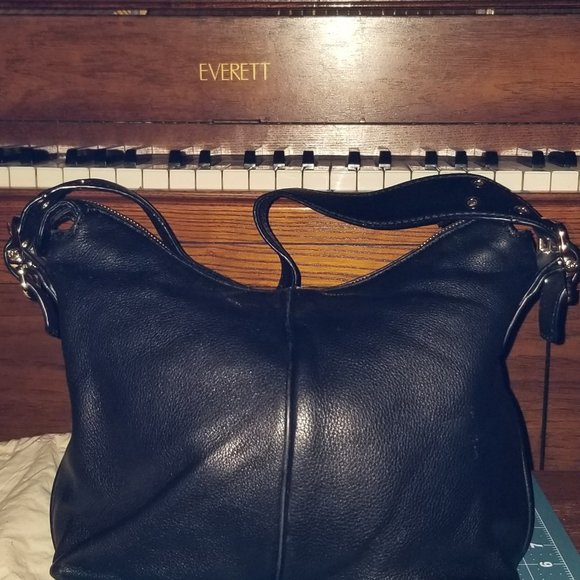 Michael Kors Black Leather Satchel with dust bag - Picture 9 of 16